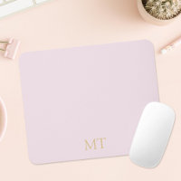 Monogramme initial minimaliste rose moderne