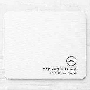 Tapis De Souris Monogramme minimal du client