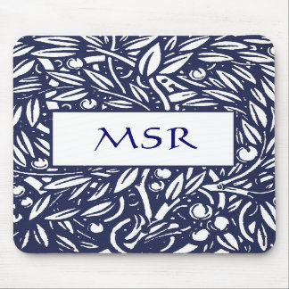 Tapis De Souris Monogramme Mousepad de Nouveau d'art de Beardsley