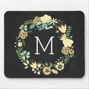 Tapis De Souris Monogramme Mousepad de style de tableau
