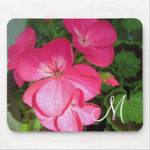 Tapis De Souris Monogramme photo rose