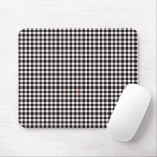 Tapis De Souris Monogramme Plaid Chic Rustique