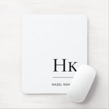 Monogramme Simple Moderne Minimaliste Initiales Bl