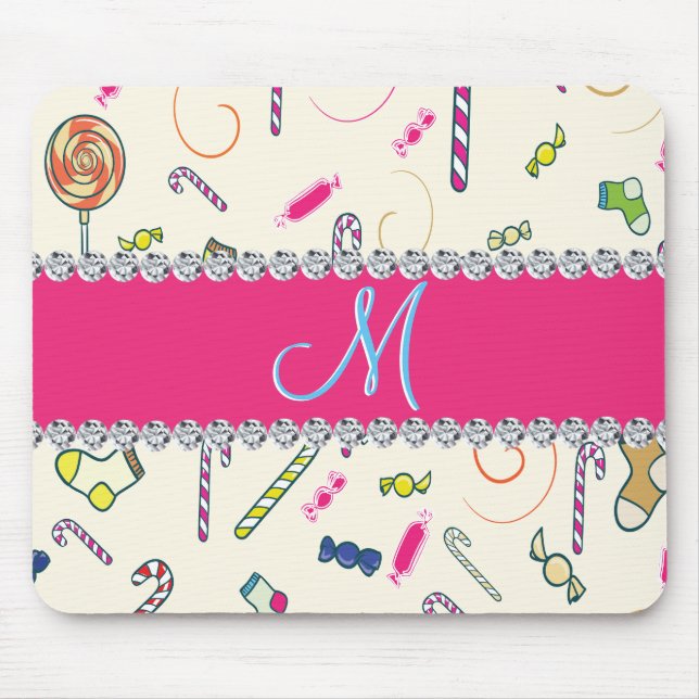 Tapis De Souris Monogramme sucre de canne (Devant)