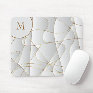 Tapis De Souris Monogrammed Gold Lines