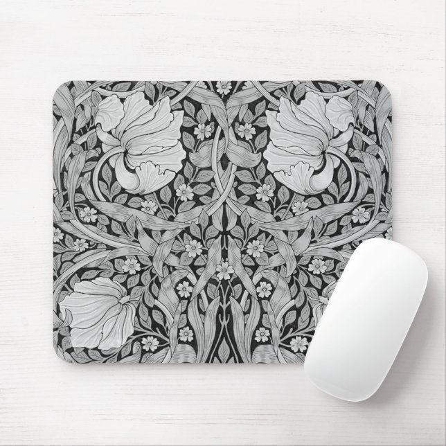 Tapis De Souris Monotone gris Pimpernel, William Morris (Avec souris)