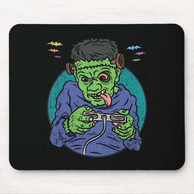 Tapis De Souris Monster Halloween Costume jeu vidéo Contro (Devant)
