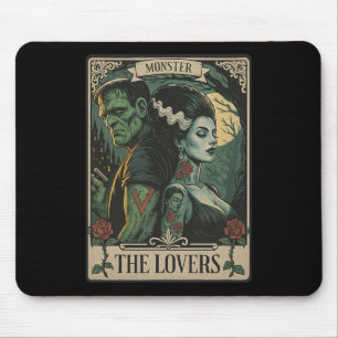 Tapis De Souris Monster Lovers Tarot Card Gothic Frankenstein Hall