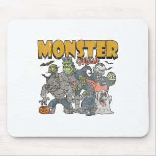 Tapis De Souris Monster Mash Vintage Fantôme Halloween drôle
