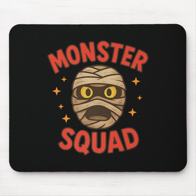 Tapis De Souris Monster Squad Mummy Face Simple Halloween Cos (Devant)