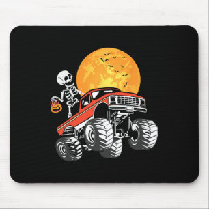 Tapis De Souris Monster Truck Halloween Boys Truck Citrouille