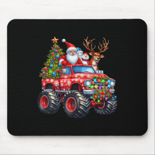 Tapis De Souris Monster Truck Père Noël Reindee Arbre de Noël Enfa