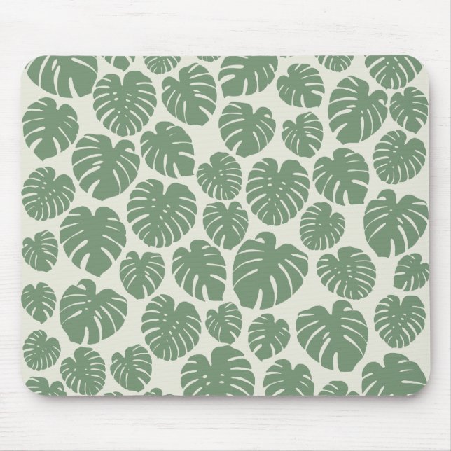 Tapis De Souris Monstera - Vert (Devant)
