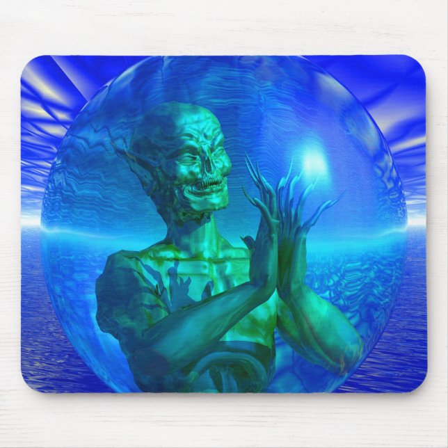 Tapis De Souris Monstre dans une bulle (Devant)