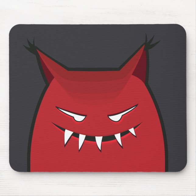 Tapis De Souris Monstre mignon du diable Goth (Devant)