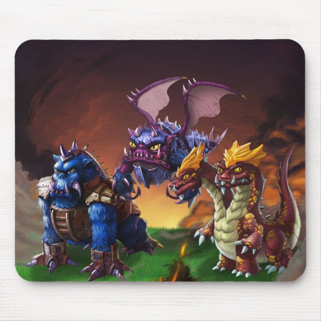 Tapis De Souris Monstre Mousepad de champion (Devant)