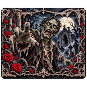 Tapis De Souris Monstre Zombie découpé en papier