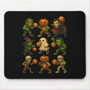 Tapis De Souris Monstres d'Halloween Jouer Sketll Costume drôle