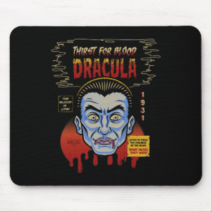 Tapis De Souris Monstres universelles Dracula Masque Vintage Hallo