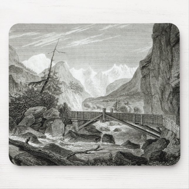 Tapis De Souris Mont Blanc des bains de St Didier (Devant)