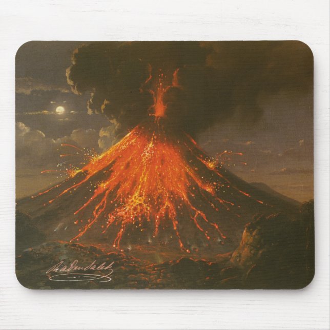 Tapis De Souris "Mont Merapi sur Java" Conseils Saleh® Muismat (Devant)