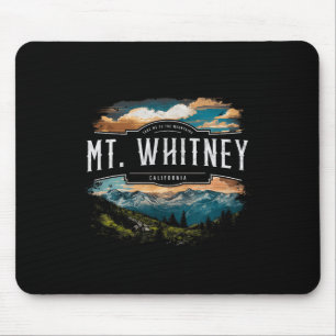 Tapis De Souris Mont Whitney Montagnes Californie Randonnée Extéri