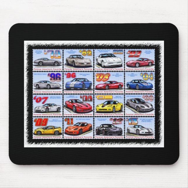 Tapis De Souris Montage 1978-2013 de Corvette d'Edition spéciale (Devant)
