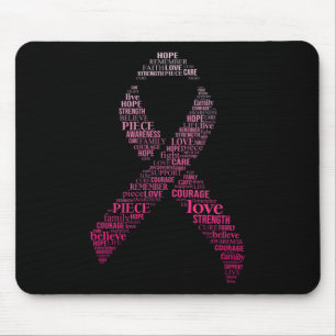 Tapis De Souris Montage de sensibilisation au cancer du sein du ru