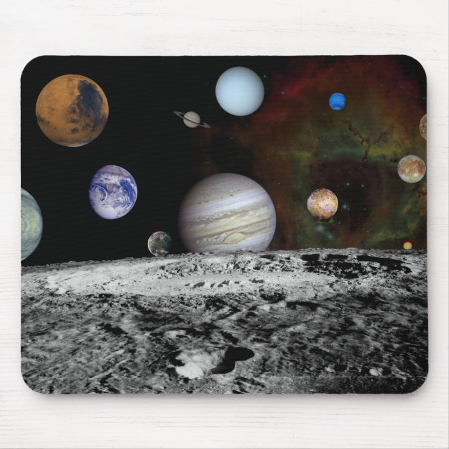 Tapis De Souris Montage de système solaire (Devant)