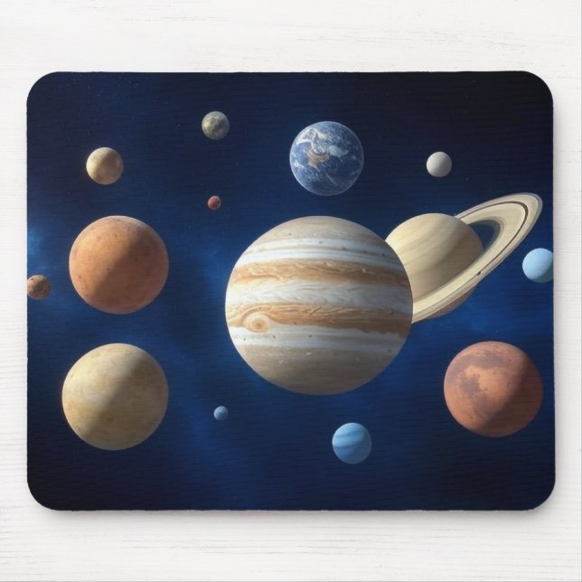 Tapis De Souris Montage d'un système solaire (Devant)