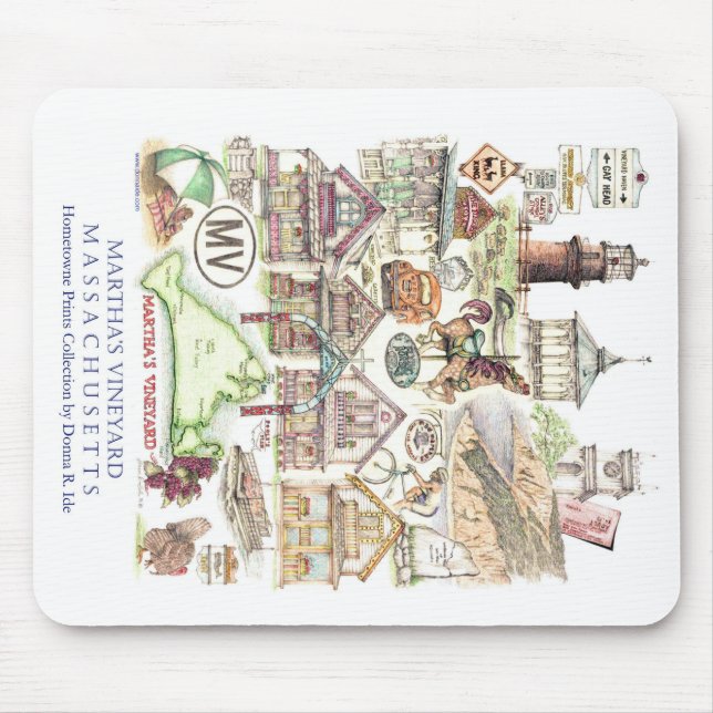 Tapis De Souris Montage Mousepad de Martha's Vineyard (Devant)