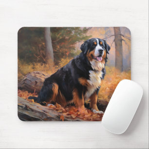 Tapis De Souris Montagne bernoise en automne, les feuilles qui tom