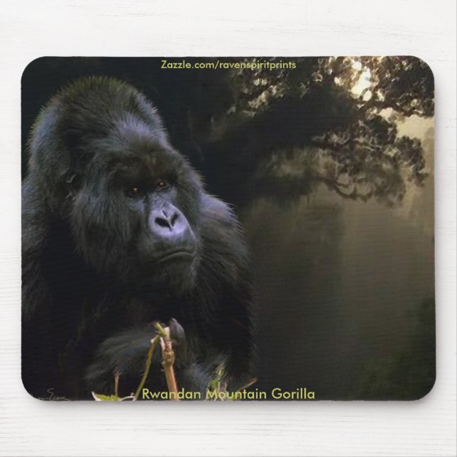 Tapis De Souris MONTAGNE GORILLA Art (Devant)