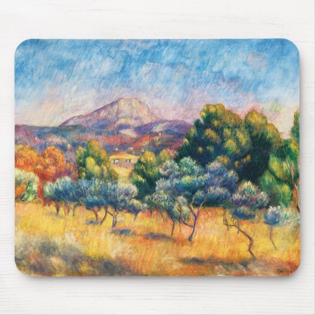 Tapis De Souris Montagne Sainte-Victoire (Paysage) Renoir (Devant)