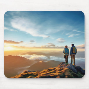 Tapis De Souris Montagnes Défi Extérieur Aventure Explorez Top
