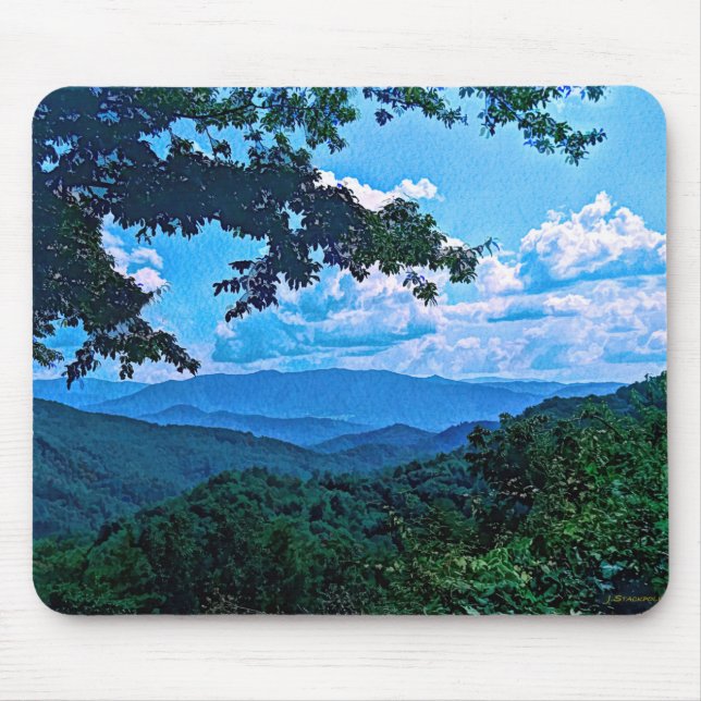 Tapis De Souris Montagnes fumées (Devant)