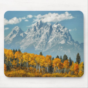 Tapis De Souris Montagnes grandes de Teton en automne