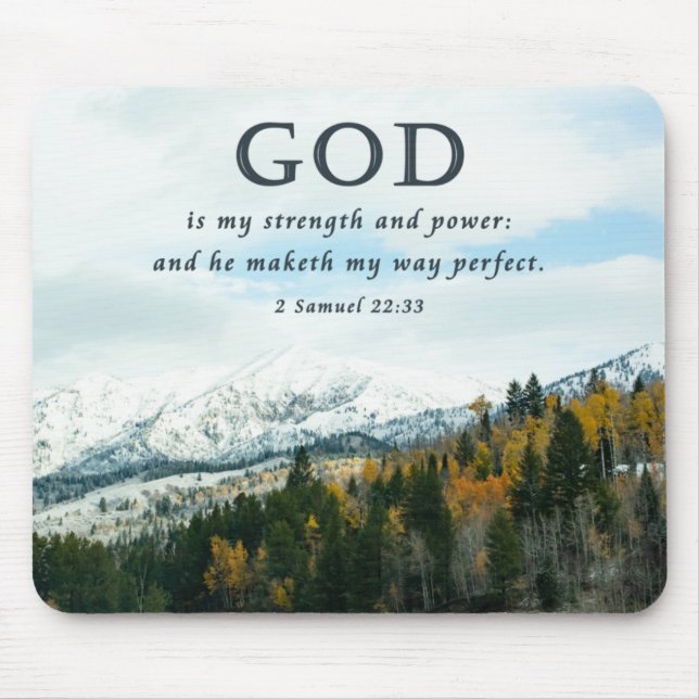 Tapis De Souris Montagnes neigeuses Christain Mousepad (Devant)