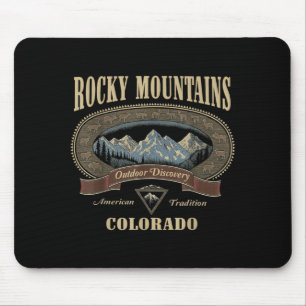 Tapis De Souris Montagnes Rocheuses Colorado Découverte Extérieure