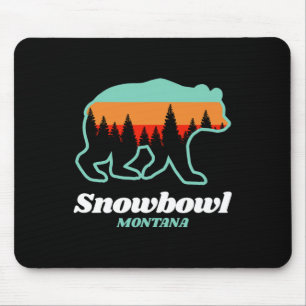Tapis De Souris Montana Snowbowl Ski Bear