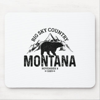 Tapis De Souris Montana Usa Vintage Grizzly Bear America Souvenir