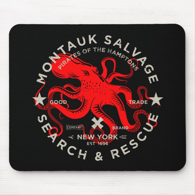 Tapis De Souris Montauk Salvadorien Co. Pad de souris Octopus (Devant)