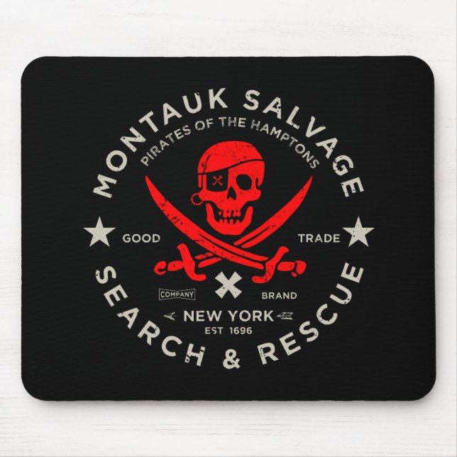 Tapis De Souris Montauk Salvage Co. Pirate Mouse Pad (Devant)