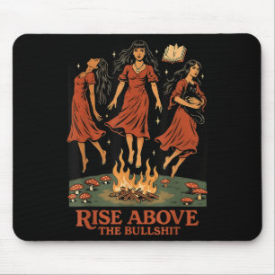 Tapis De Souris Montez Au-Dessus Des Sorcières Amusantes Bull Hall