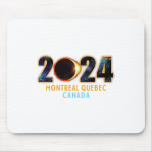 Tapis De Souris Montréal Québec Canada Éclipse solaire totale 2024