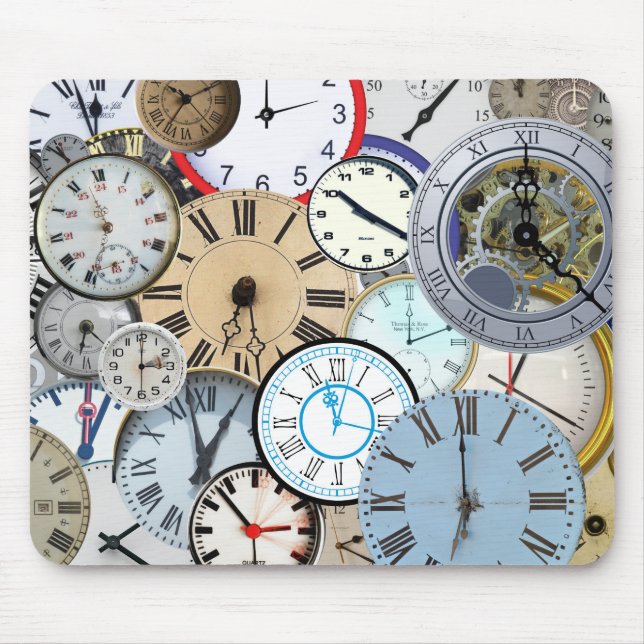 Tapis De Souris Montres et horloges horaires (Devant)