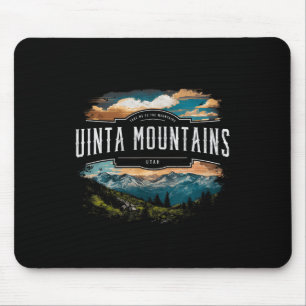 Tapis De Souris Monts Uinta Utah Randonnée Extérieur Vintage
