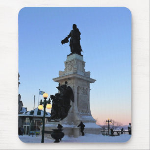 Tapis De Souris Monument à Samuel De Champlain, Québec, Canada
