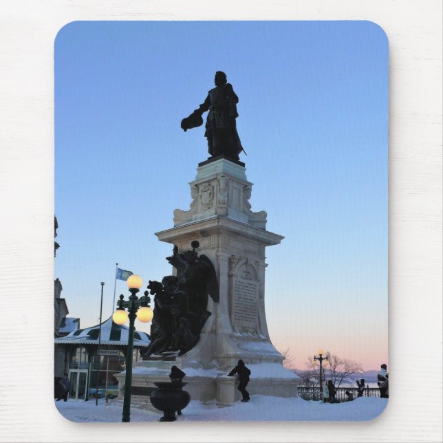 Tapis De Souris Monument à Samuel De Champlain, Québec, Canada (Devant)