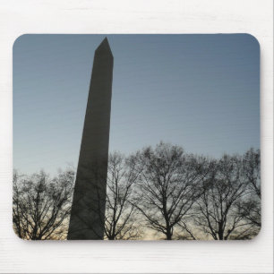 Tapis De Souris Monument de Washington dans le paysage d'hiver II